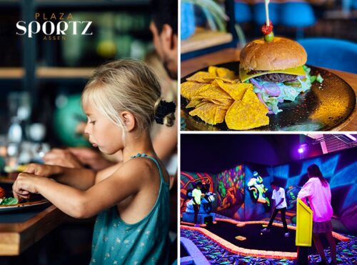 GlowGolf + eventueel lunch bij Plaza Sportz Assen