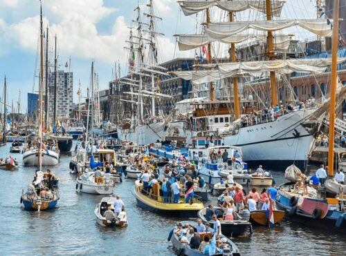 Boottocht (2 uur) + kaasplank en drankje tijdens SAIL Amsterdam